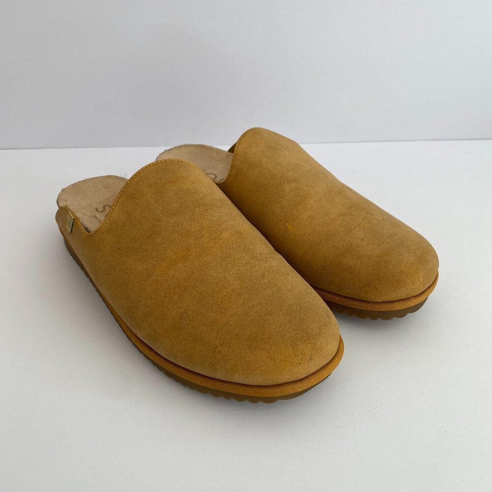 Soul Naturalizer Amelia Tan Faux Suede Faux Fur Mules Womens 7.5 Clogs